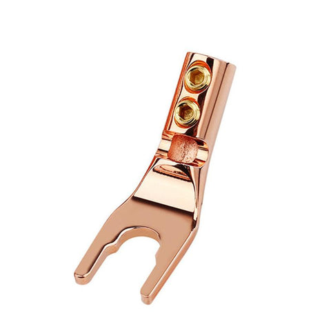 4.2MM Y/U Y Shaped Clip Banana Plug Audio Jack Solder Wire Conenctor Gold/Rhodium Plated-CE00214-Veeddydropshipping