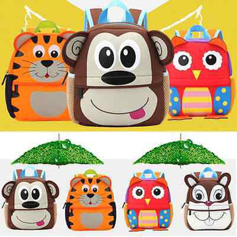 Toddler Cute Kid Baby Kindergarten Schoolbag 3D Cartoon-TB00030-Veeddydropshipping