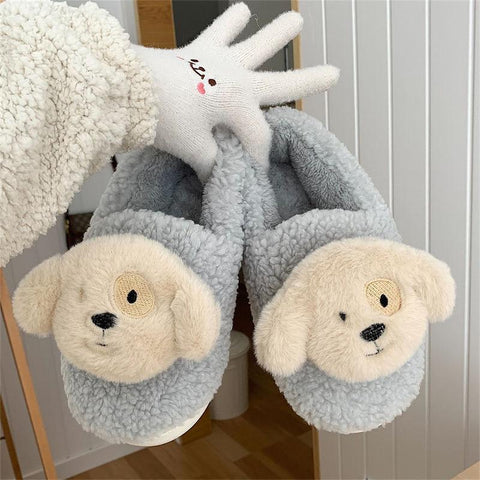 Men Home Slipper Flat Warm Plush Non Slip Fuzzy Cotton Shoes-BS01223-Veeddydropshipping