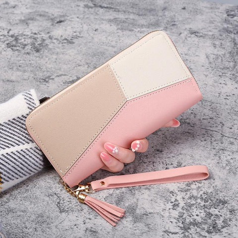Long Purses Handbags Coin Purse Cards Holder PU Leather-BS00214-Veeddydropshipping