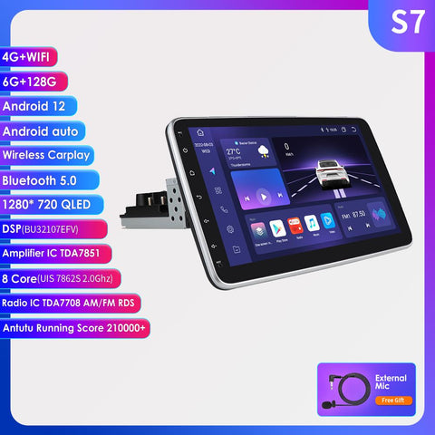 Hizpo Android 12 Car Stereo Video Multimidia Radio Player 10.1 Inch Universal-AM00528-Veeddydropshipping