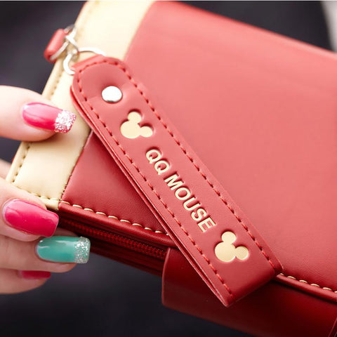 Fashion Hasp Zipper Coin Pocket Women&#39;s PU Leather Purse-BS00210-Veeddydropshipping