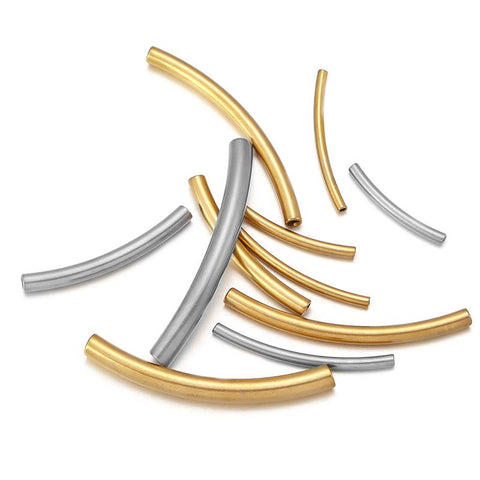 Stainless Steel Curved Tube For Making  Diy Jewelry Finding-JW01577-Veeddydropshipping
