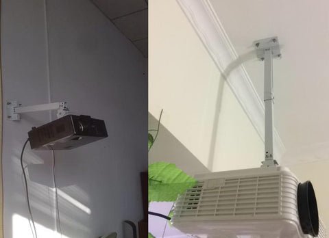 White Color Beamer Ceiling Mount 43 To 65cm Working Distance-CE00856-Veeddydropshipping