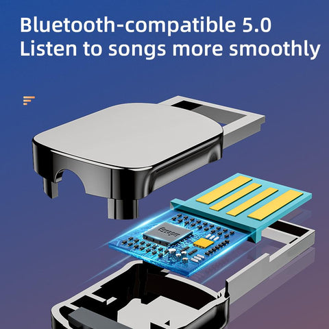 Wireless Bluetooth 5.0 Receiver Adapter Handsfree Car Speaker 3.5mm Jack -CE01105-Veeddydropshipping
