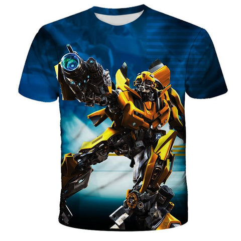 New 2022 Children clothes Transformers 3D Tshirts Children Casual-TB01160-Veeddydropshipping