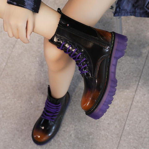 Platform Leather Martenss Boots Platforms Men Punk Motorcycle-BS01004-Veeddydropshipping