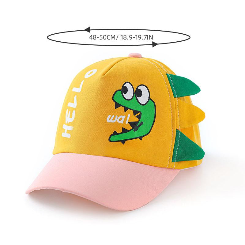 Baby Baseball Cap for Boy Girl Cartoon Dinosaur Children Adjustable Sun-Veeddydropshipping-6