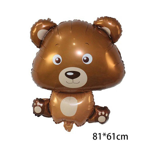 Cartoon Animal Theme With Bear Foil Balloon-HA00611-Veeddydropshipping
