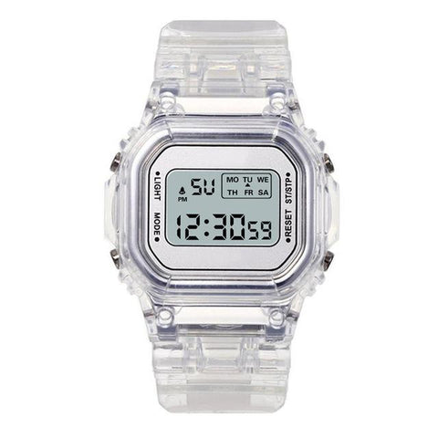 transparent Digital Sport Watches Clock Children Wristwatch-JW01152-Veeddydropshipping