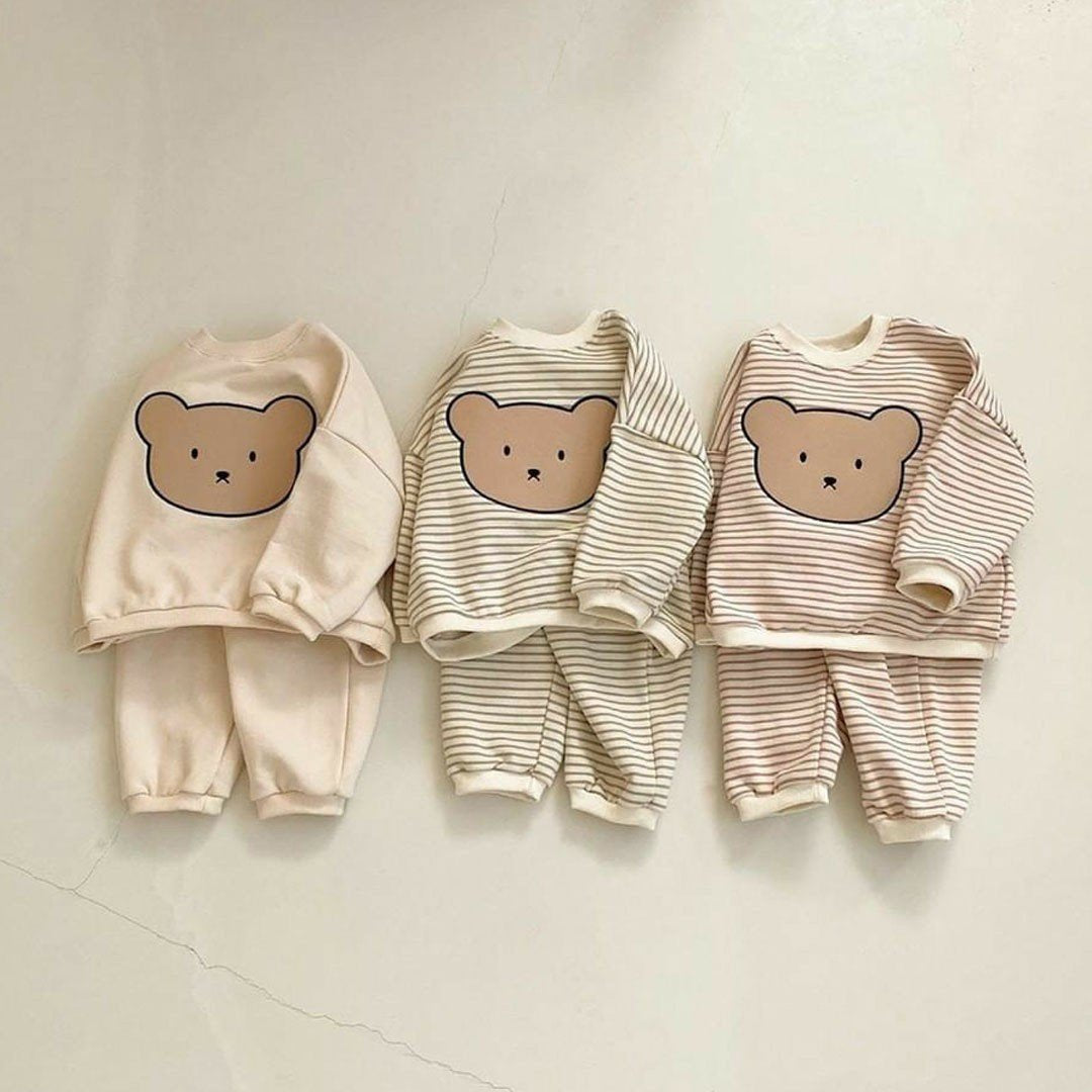 Infant Kids Baby Boys Girls 2pcs Clothes Sets Long Sleeve Hoodie-TB00750-Veeddydropshipping