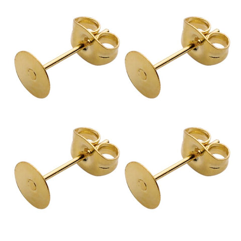 Stainless Steel Blank Post Earring Findings Ear Back For DIY -JW01625-Veeddydropshipping