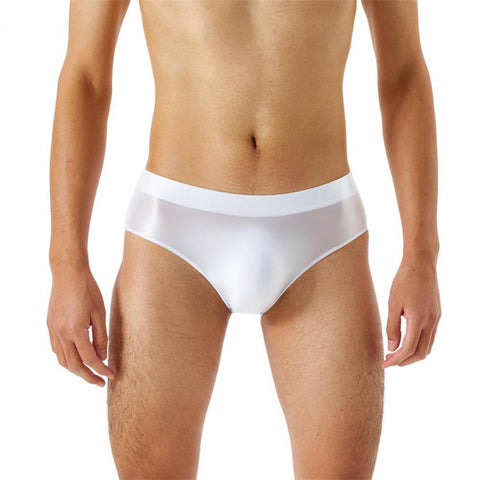 Color Smooth Stretch Seamless Glossy Underwear Sexy Underpants Briefs-MF01671-Veeddydropshipping