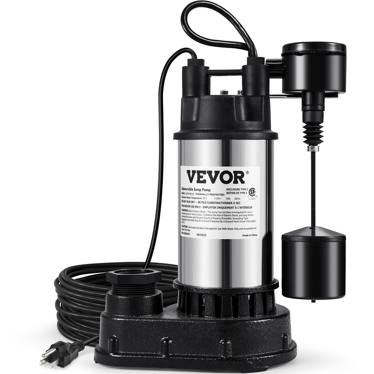 Sewage Pump Submersible Sump Pump Water-TI00723-Veeddydropshipping