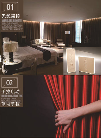 Tuya WIFI Electric Motorized Yandex Curtain Track Timing APP Voice-TI01087-Veeddydropshipping