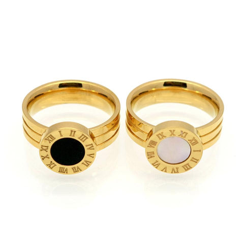 Famous Brand  Gold Women Stainless Steel Rings -JW00018-Veeddydropshipping