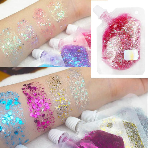 Face Jewels Eyeshadow Shimmer Face Eye Glitter-BH00613-Veeddydropshipping