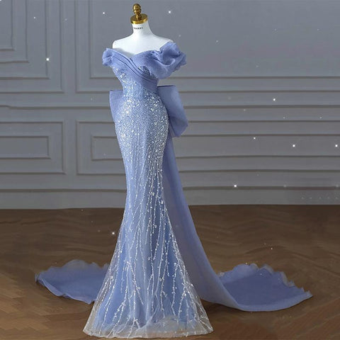 Prom Dresses Off Shoulder V Neck-Veeddydropshipping