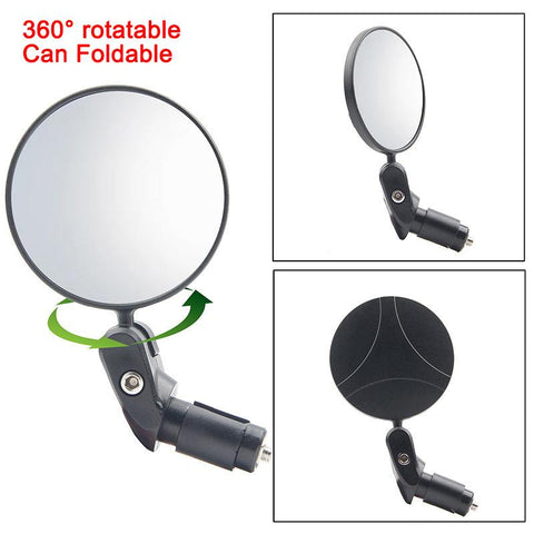 End Mirrors  Round Convex Mirror Foldable Motorbike Side Mirror for-AM01231-Veeddydropshipping