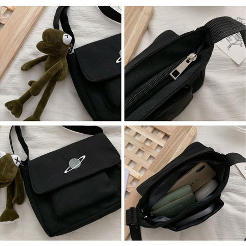 Bag Messenger-bags Small Planet Embroidered Bag Fashion-BS00386-Veeddydropshipping