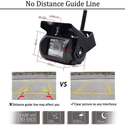 7Inch Monitor Wireless Rear View Backup Camera Night Vision-AM00695-Veeddydropshipping