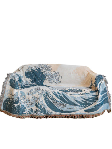 Japanese Style Sofa Plaid Blankets Outdoor Rugs-HA00433-Veeddydropshipping
