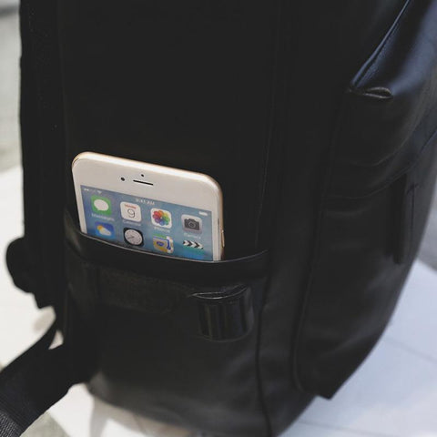 Business Large Capacity Men&#39;s Backpack Leisure Soft Leather-BS00340-Veeddydropshipping