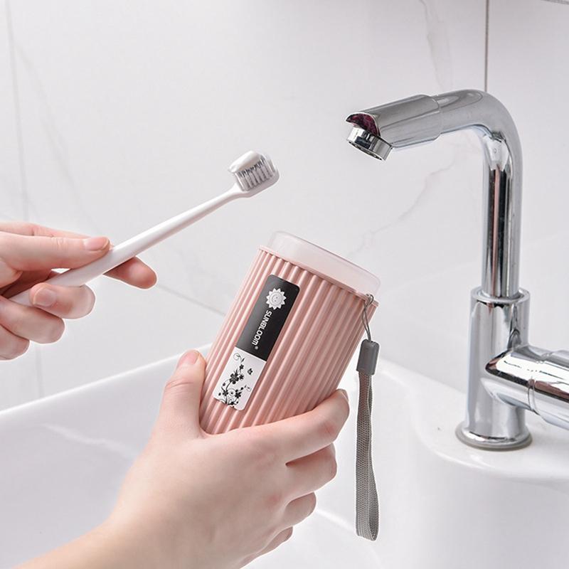 Toothbrush Cup Bathroom Toothpaste Holder Storage Case-HA01048-Veeddydropshipping