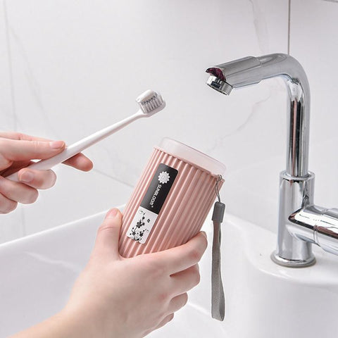 Toothbrush Cup Bathroom Toothpaste Holder Storage Case-HA01048-Veeddydropshipping