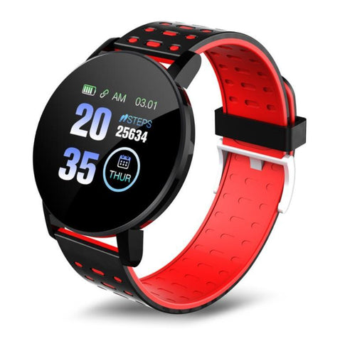 119Plus Smart Watch Blood Pressure Sport Tracker Waterproof Bluetooth -CE00711-Veeddydropshipping