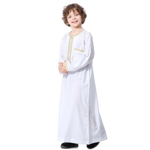Spring And Autumn Teen Boys Solid Color Long Sleeve Robe Zipper-TB00915-Veeddydropshipping