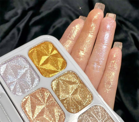 Glitter Highlighter Face Contour Blush Palette Makeup-BH00694-Veeddydropshipping
