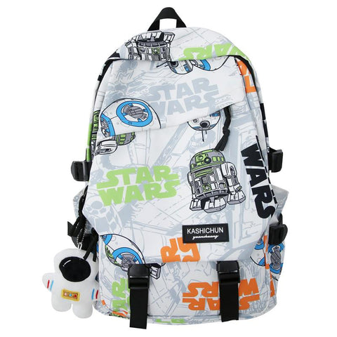 Book Bag Men Women Fashion Printing Lady College Backpack-BS00328-Veeddydropshipping