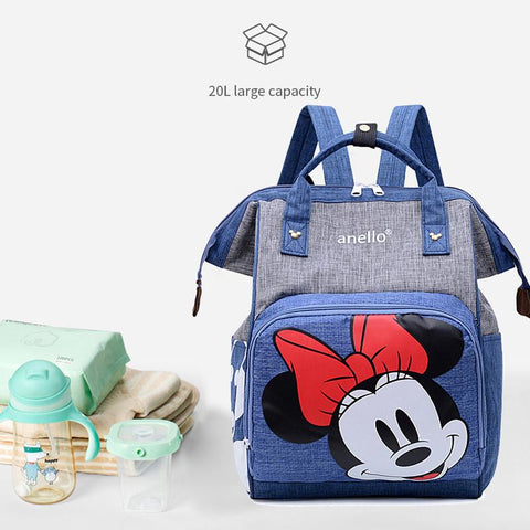 Disney Minnie Mickey Baby Bags for Mom Multifunctional Diaper Bag-TB00221-Veeddydropshipping