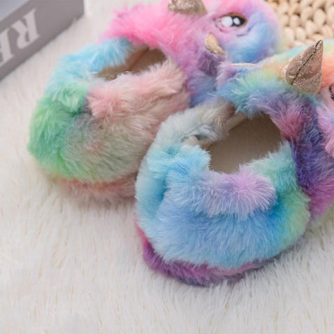 Winter Unicorn Slippers Kids Toddler Girl Flip Flop Baby Boys-TB00111-Veeddydropshipping