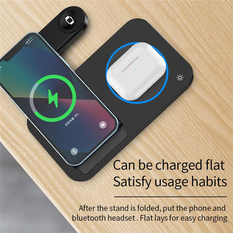 100W 4 in 1 Wireless Charger Stand Foldable  Fast Charging Station For iPhone-PA01057-Veeddydropshipping