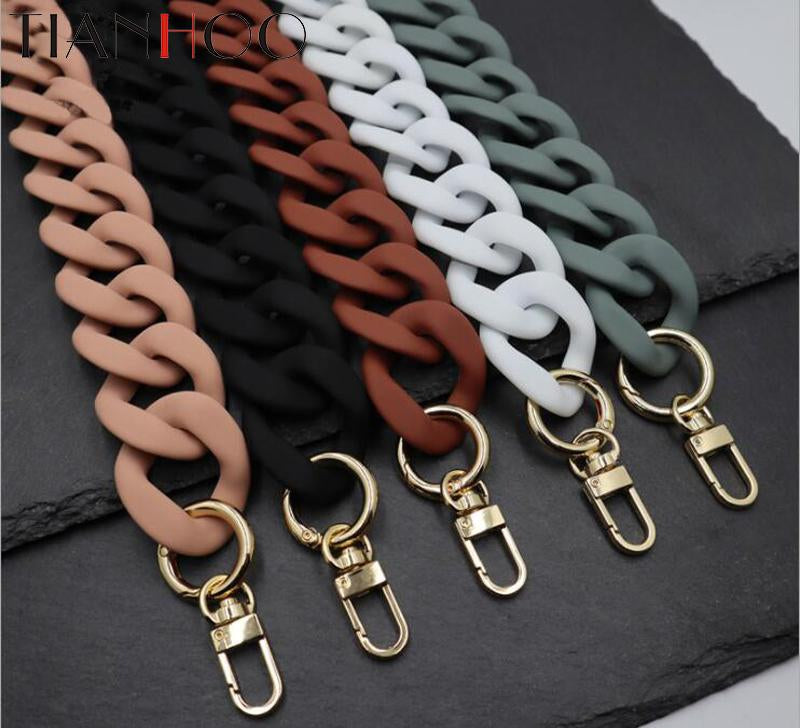 Handbag Accessory Chain Resin  Luxury Frosted Strap-BS00680-Veeddydropshipping