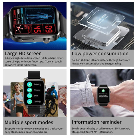 Smart Watch Men Laser Treatment Of Hypertension Hyperglycemia Heart -CE00543-Veeddydropshipping