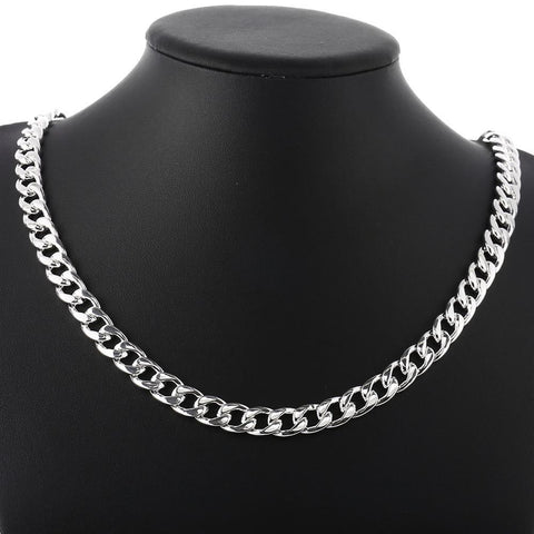 925 sterling Silver Bracelets necklace Jewelry set for men-JW00039-Veeddydropshipping