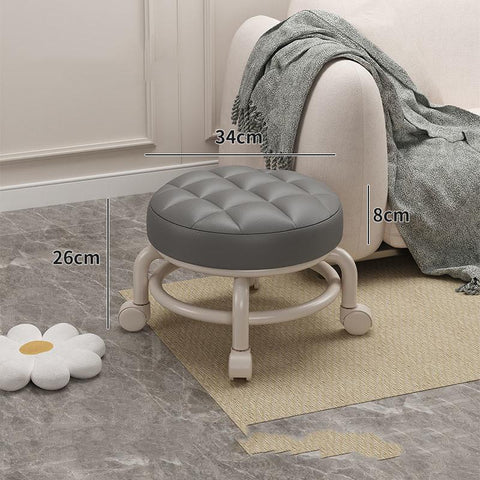 Rotating Pedicure Salon with Wheels Stool-HA01663-Veeddydropshipping
