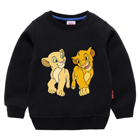 The King Lion Simba Cartoon Printed Autumn Kids Clothes Disney Sweatshirts-TB01337-Veeddydropshipping