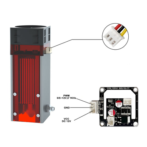 Laser Module with Air Assist Engraver Head-TI00230-Veeddydropshipping