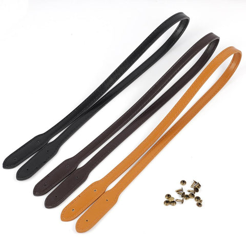 Leather Handle Lady Shoulder Bag Plain Weave Handle Strap Band-BS00732-Veeddydropshipping