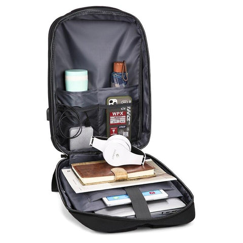 Backpack Lightweight Texture Notebook School Bag Large-BS00278-Veeddydropshipping