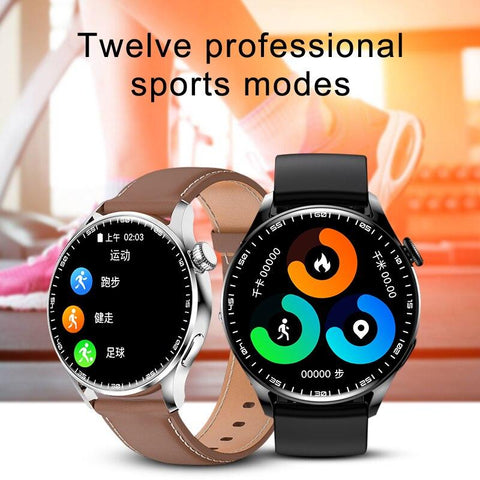 Round Screen Smartwatch NFC Bluetooth Call Sports Bracelet Heart Rate -CE00672-Veeddydropshipping