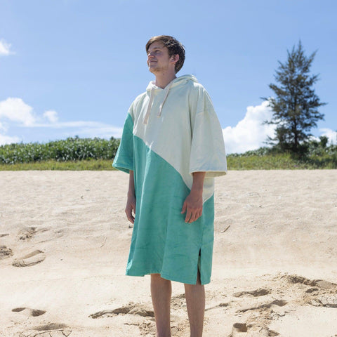 Microfiber Wetsuit Changing Bathrobe Beach Poncho Towel Outdoor Sun Prontection -OS00185-Veeddydropshipping