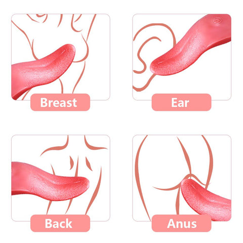 Tongue Licking Vibrator Mini for Women G Spot Clitoral Stimulator Rechargeable -BH01208-Veeddydropshipping