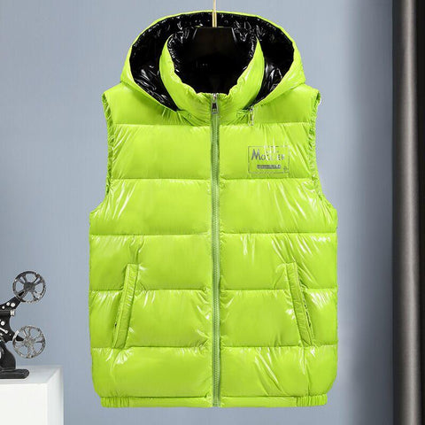 vest men and women casual bright face trend with hood-MF01221-Veeddydropshipping
