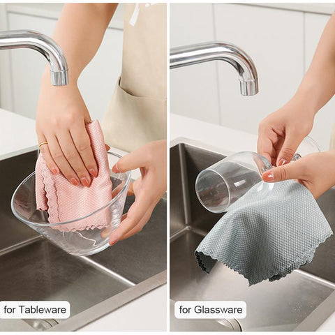 Microfiber Glass Cleaning Cloth Rag-HA01079-Veeddydropshipping