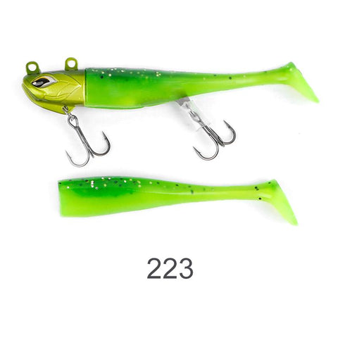 Vibration Jig Head T Tail Soft Lure Shad Set 7.5cm 21g 9cm 28g Jig Head Hook Wobblers -OS00527-Veeddydropshipping